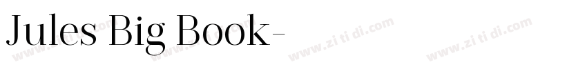 Jules Big Book字体转换